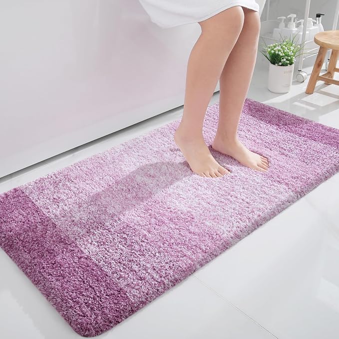 OLANLY Large Bathroom Rugs Mat 40x24, Extra Soft Absorbent Microfiber Bath Rugs by OLANLY