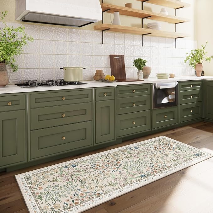 Washable Kitchen Rug Runners for Hallways: 2'x6' Bedroom Rug Non Slip Low-Pile - Image 8