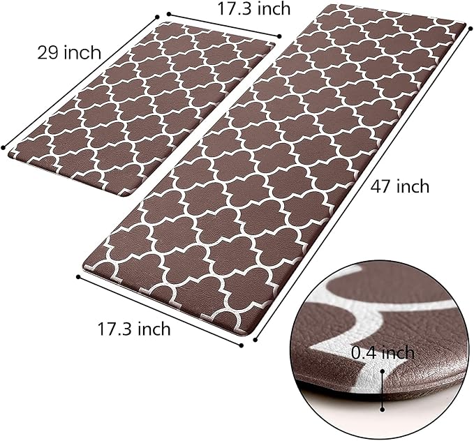 KMAT Kitchen Mat Cushioned Anti-Fatigue Kitchen Mats and Rugs, Waterproof - Image 2