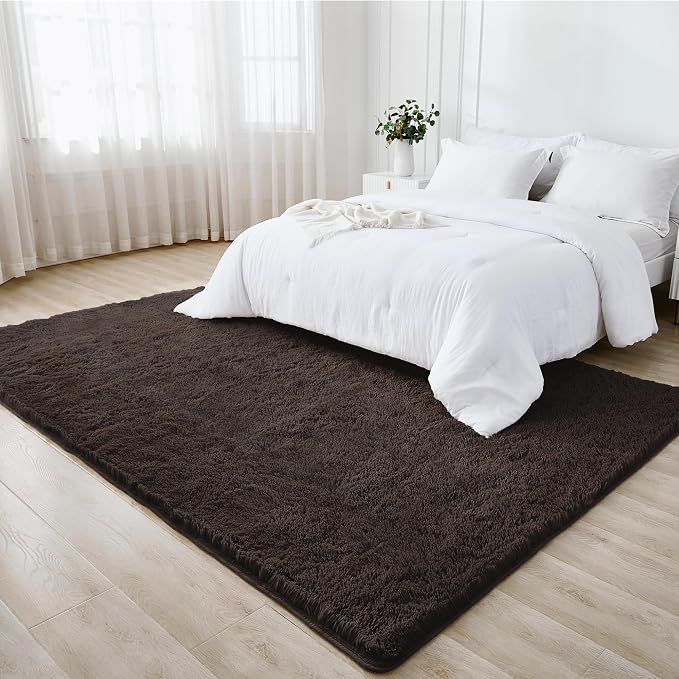 Litanika 9x12 Shag Area Rug for Living Room Bedroom, Non-Shedding Modern Indoor - Image 3