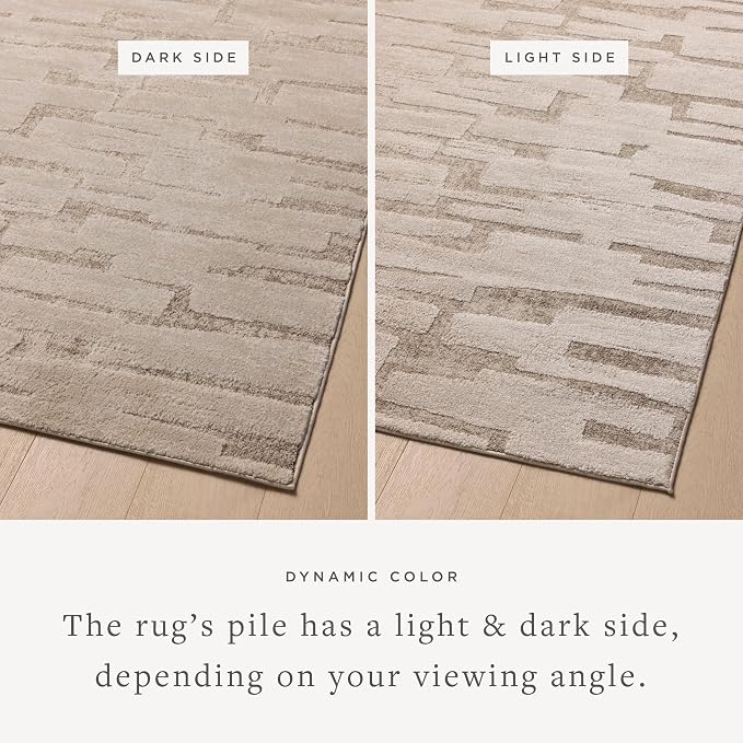 Loloi Amber Lewis Monty Collection MOT-04 Taupe/Beige 2'-7" x 10'-0", .50" Pile - Image 3