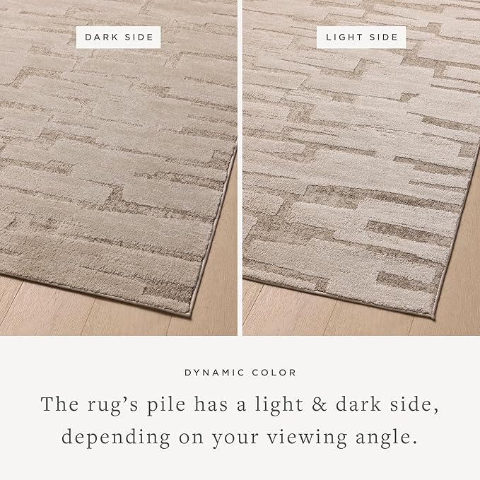 Loloi Amber Lewis Monty Collection MOT-04 Taupe/Beige 11'-6" x 15', .50" Pile - Image 3