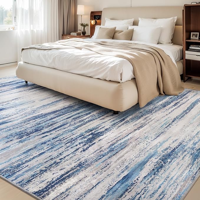 tchdio 5x7 Area Rugs for Living Room, Machine Washable Rug Modern Abstract Area - Image 2