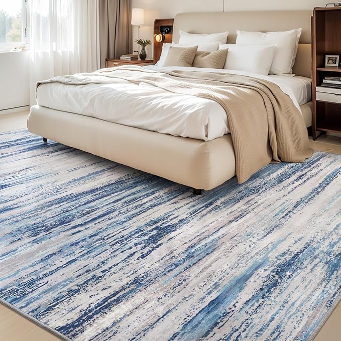 tchdio 8x10 Area Rugs for Living Room, Machine Washable Rug Modern Abstract - Image 2