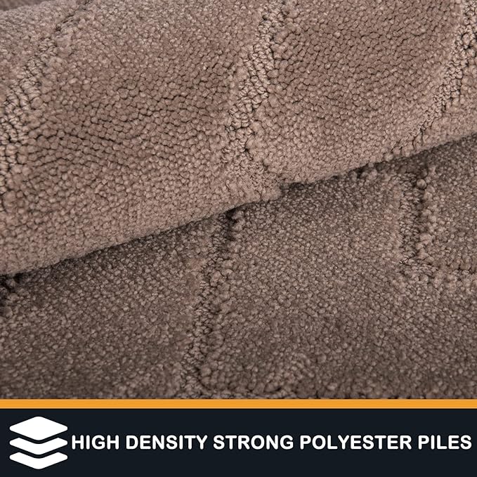 PURRUGS Dirt Trapping Door Mat 48" x 48", Non-Slip Machine Washable Entry Rug - Image 3
