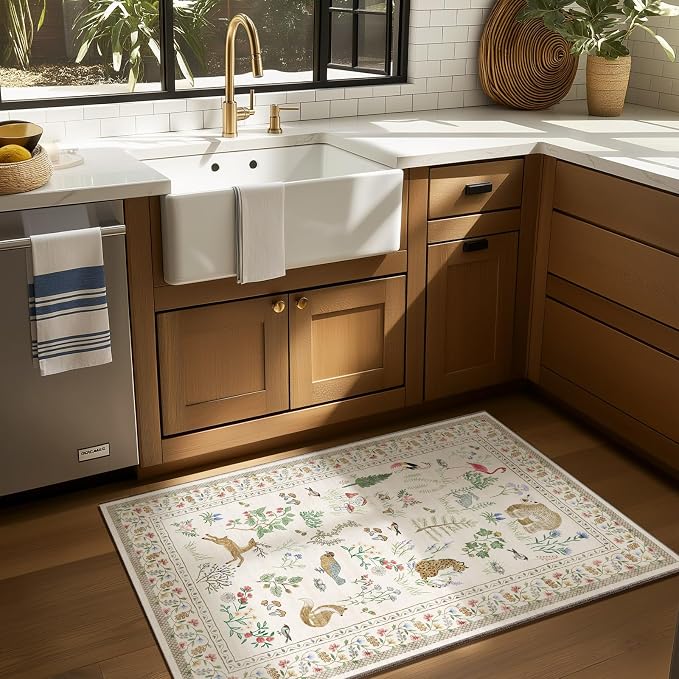 Machine Washable Throw Rugs for Entryway: Door Mat Indoor Entrance 2x3 Rug - Image 3