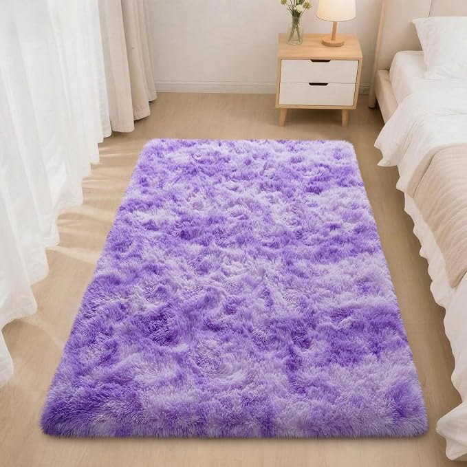 Mugorn 2x3 Rugs for Bedroom, Fluffy Area Rugs for Living Room, Soft Shag Kids - Image 2