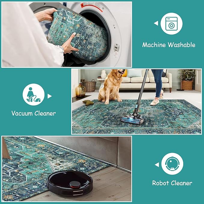 Moynesa Ultra-Thin Washable 10x14 Area Rugs - Image 5