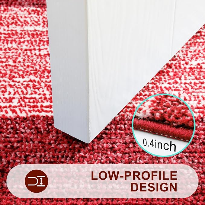Kitinjoy Indoor Outdoor Door Mat, 59x32 Non-Slip Absorbent Dirt Trapper - Image 4
