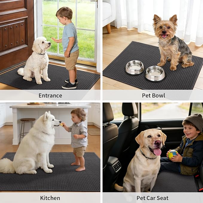 YIHOUSE Indoor Door Mat 24" x 36", Non-Slip Washable Entryway Mat, Dirt Trapper - Image 8