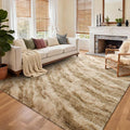 Area Rugs for Living Room, Tie-Dyed 5x7 Feet Soft Fluffy Shagg Plush Rug High by Cuzwlovita