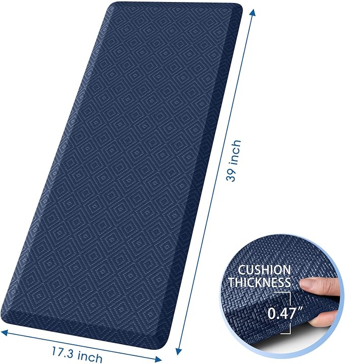 Mattitude Kitchen Mat Cushioned Anti-Fatigue Floor Mat Water Resistant Non-Slip - Image 2