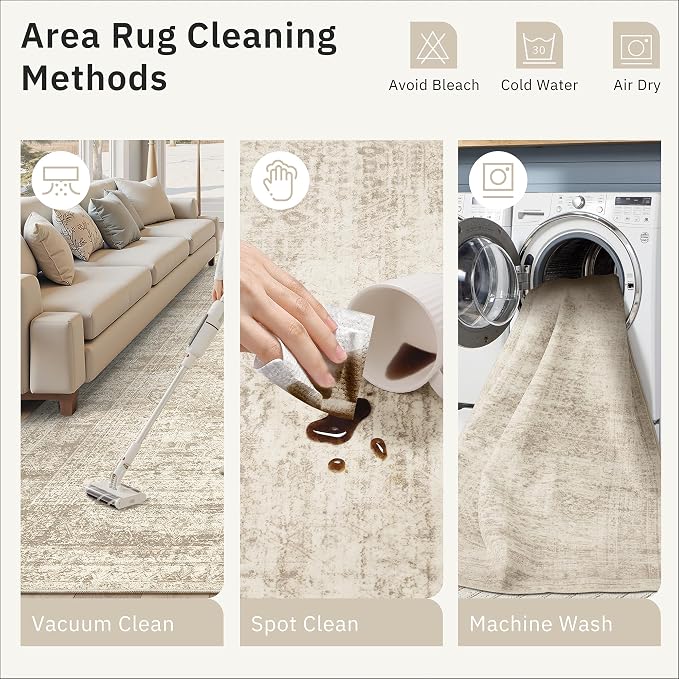 Soalmost 4x10 Wide Hallway Runner Rug: Washable Soft Rug Runners - Image 9