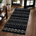 SERISSA 2x4 Rugs for Entryway, Washable Non-Slip Kitchen Runner Rug Small Black by SERISSAHomeDecorCollection