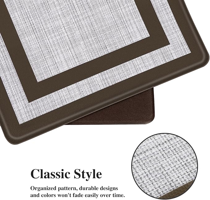 Mattitude Kitchen Mats Set of 2 Cushioned Anti-Fatigue Non-Skid Rug Sets - Image 2
