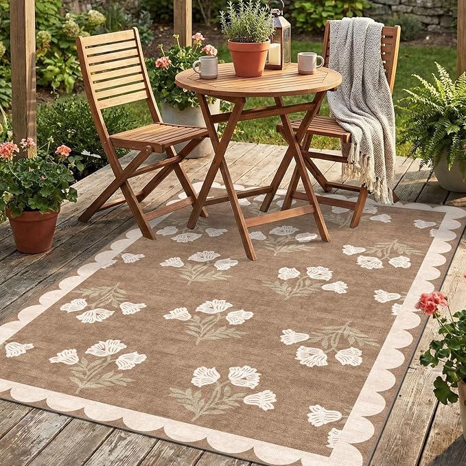 4x6 Covered Outdoor Patio Rug by Othilic