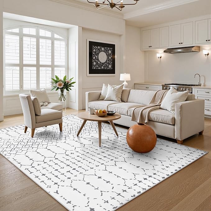 Lahome Moroccan 8x10 Rugs for Living Room by Lahome
