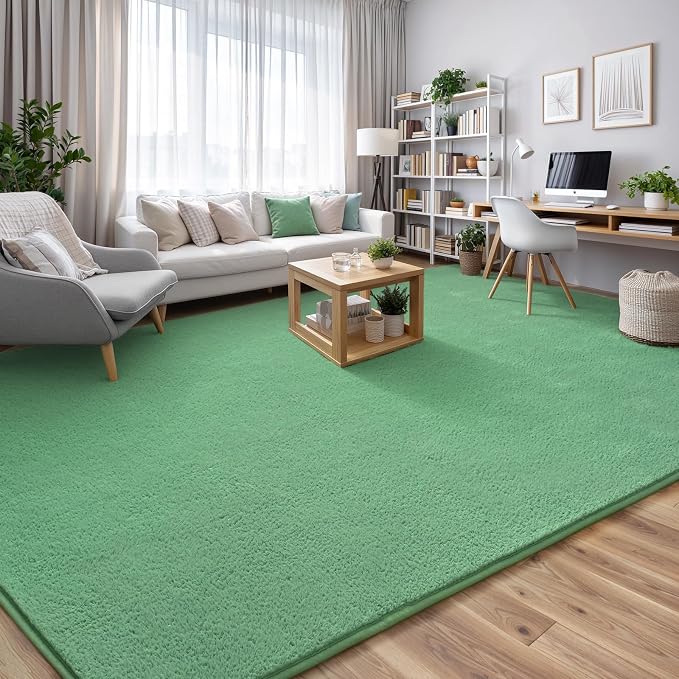 Keeko 4x6 Sage Green Area Rugs for Bedroom, Soft Modern Living Room Rug Indoor - Image 8