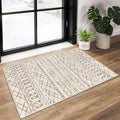 KUTA Washable Non-Slip Rugs for Entryway 2x3, Ultra Soft Vintage Geometric by KUTA