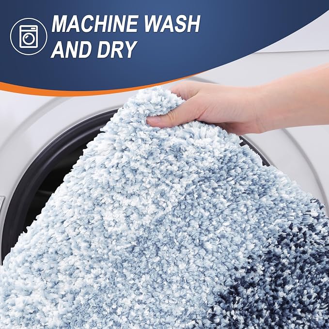 OLANLY Bathroom Rugs Mat 30x20, Extra Soft Absorbent Microfiber Bath Rugs - Image 6