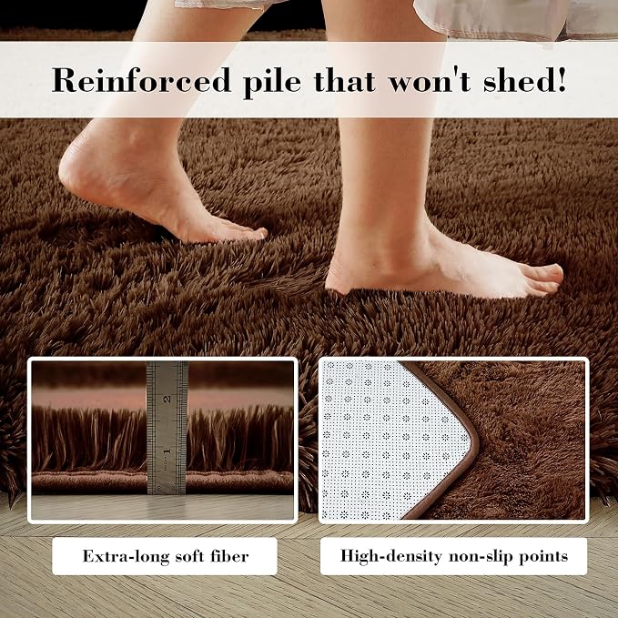 yongyangjuxin Fluffy Rug Shag Area Rug, Super Soft Shag Rugs - Image 6