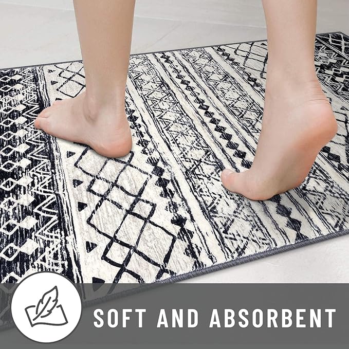 KUTA 6x9 Boho Area Rug for Living Room, Moroccan Washable Kitchen Rugs Non Slip - Image 8