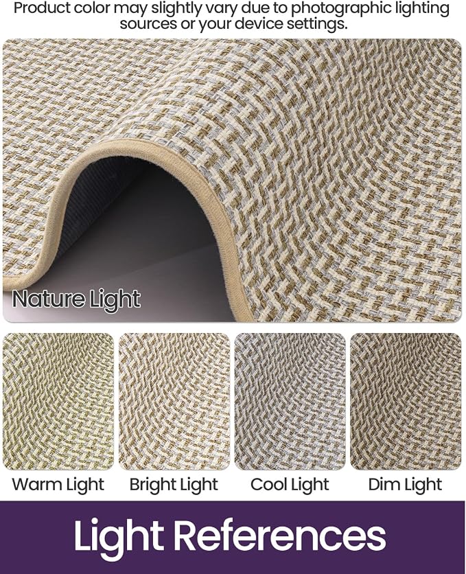 DEXI Ultra Thin Door Mat Indoor Entrance 17x30, Non Slip Rubber Backed Entryway - Image 3