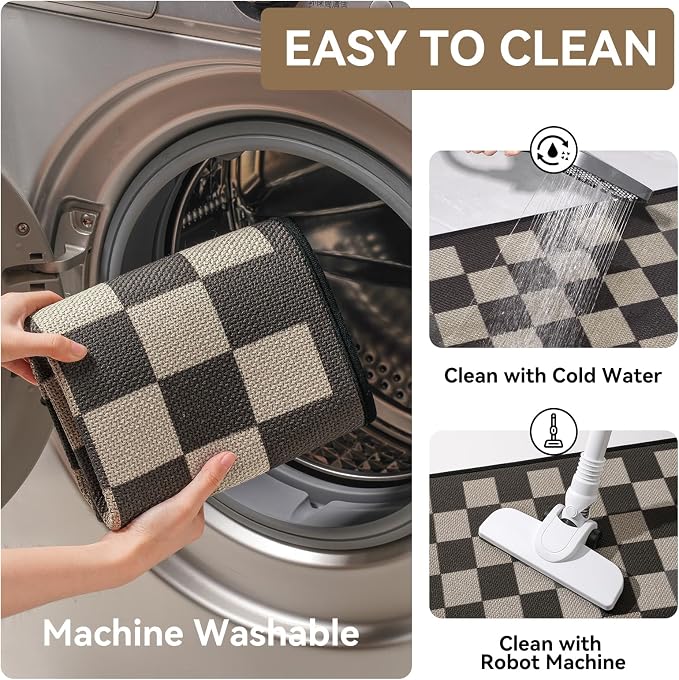 YDKGL Kitchen Rugs Non Slip Washable Kitchen Mats - Image 4