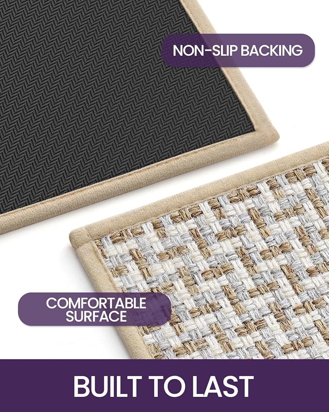 DEXI Hallway Runner Rug 2'4"x10', Non Slip Rubber Backed Runners Carpet - Image 4