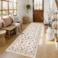 Rugxara 2x6 Floral Runner Rug, Washable Runners by Rugxara