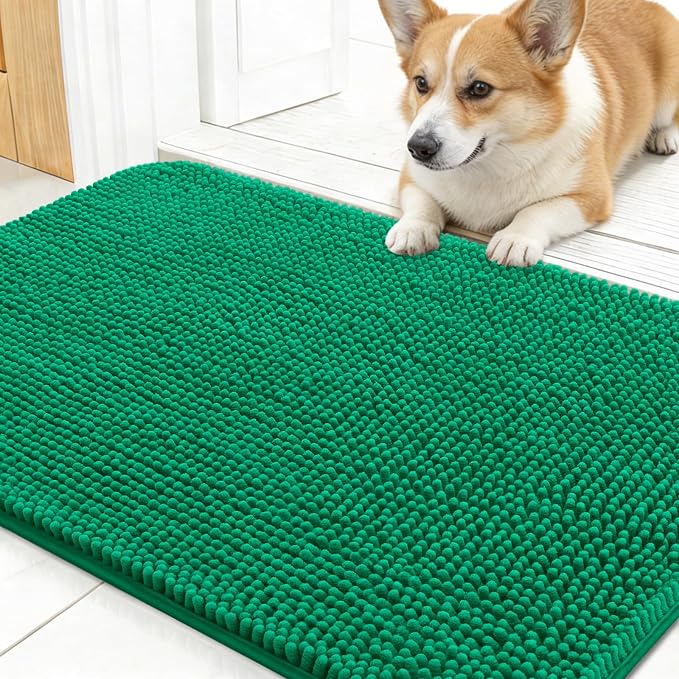 OLANLY Dog Door Mat for Muddy Paws 24x16, Absorbs Moisture and Dirt, Absorbent by OLANLY