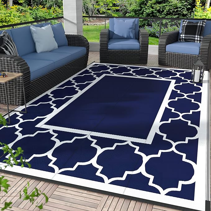 GENIMO 4' x 6' Outdoor Rug Waterproof by GENIMO