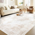 Area Rug 6x9 Vintage Rug: Washable Living Room Rugs Retro Medallion Distressed by MXSANYOORUG