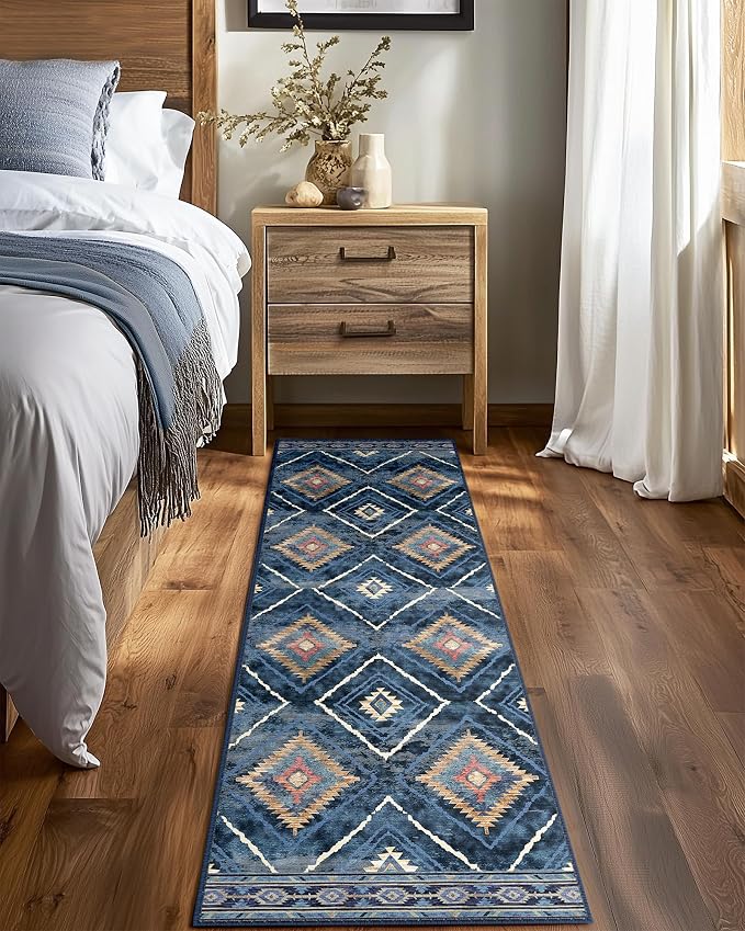 BESTSWEETIE Area Rug 2x6 Rug Machine Washable Non-Slip Low Pile Print Pattern - Image 6