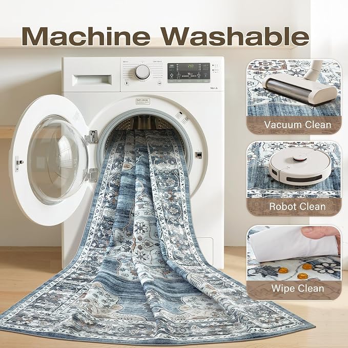 6x9 Washable Area Rug - Image 2