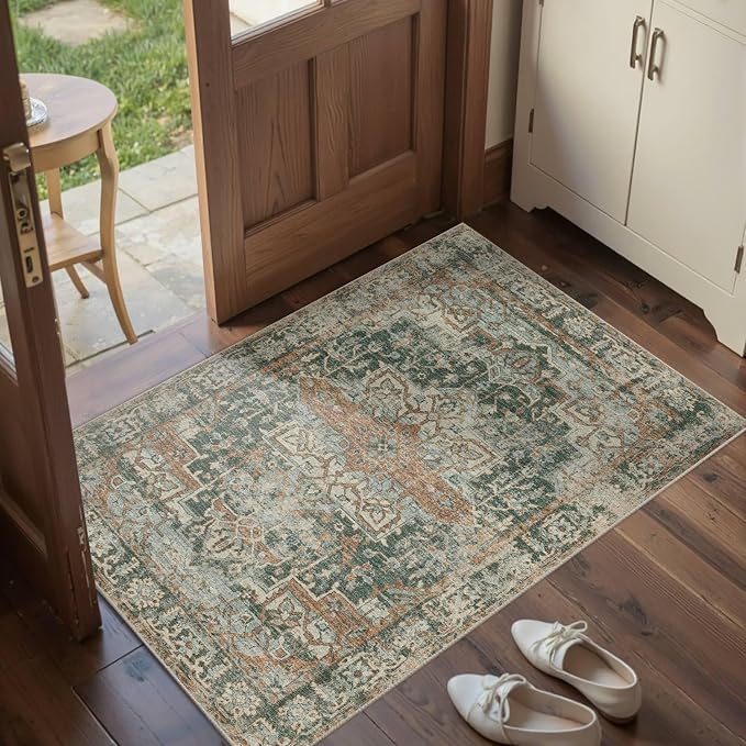 Rugxara Entryway Rug Door Mat, Washable Samll 2x3 Rug, Non Slip Area Rugs by Rugxara
