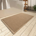 AMOAMI Upgraded Waffle Bath Mat, Super Absorbent Non Slip Bath Mats by AMOAMI