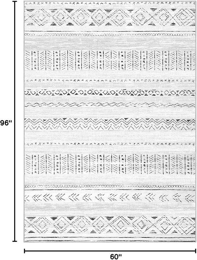 cotiled 5x8 Area Rugs Living Room Rug: Washable Boho Rugs - Image 2