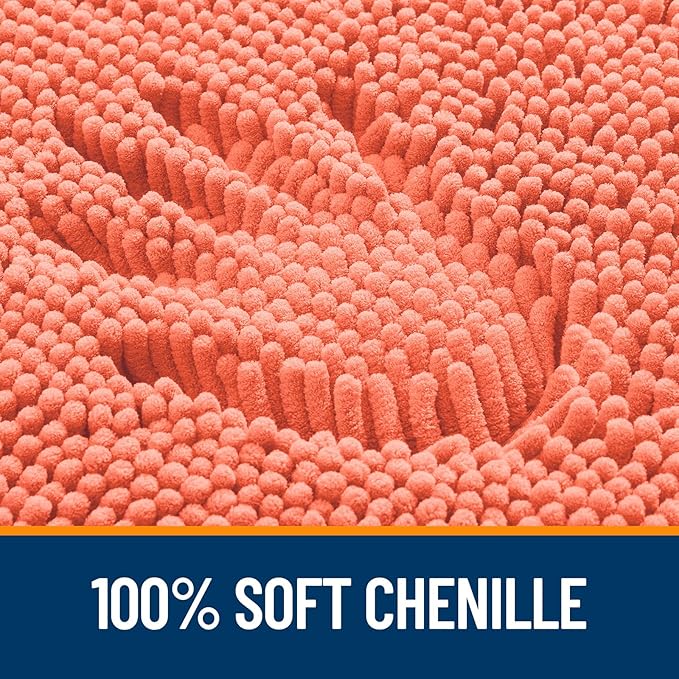 OLANLY Large Bathroom Rugs 50x30, Extra Soft Absorbent Chenille Bath Rugs - Image 3