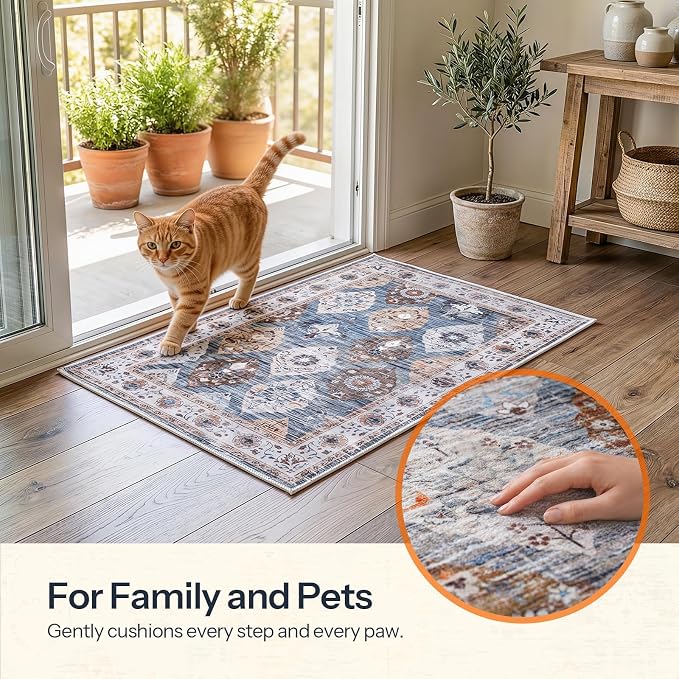 HOOBRO 2 x 3 Area Rugs Washable, Small Rugs - Image 3