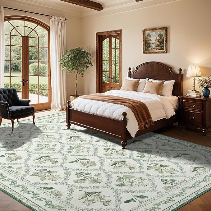 LIANLAM Checkered Rug 8x10 Area Rugs - Image 3