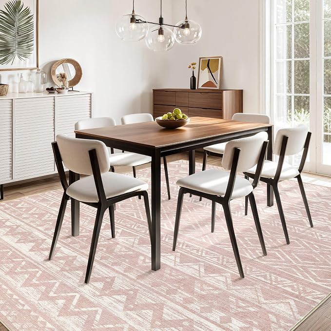 cotiled 5x7 Area Rugs Living Room Rug: Washable Boho Rugs - Image 5