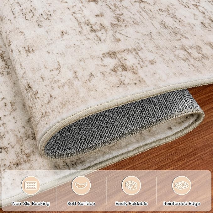 9x12 Area Rugs for Living Room Rug Washable: Modern Large Rug for Dining Room - Image 4