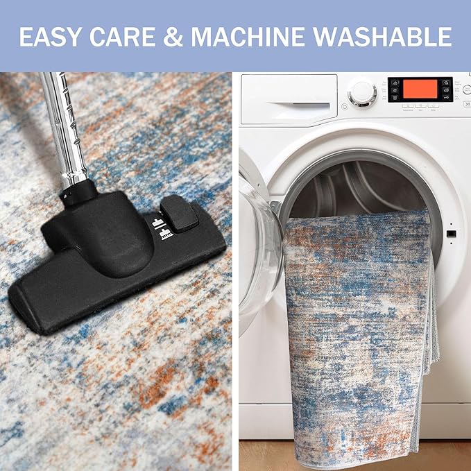 IOHOUZE Abstract Area Rug 4x5 Ft Washable Rugs - Image 3