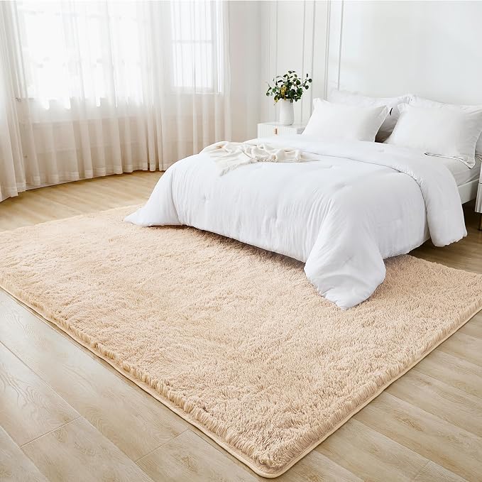 Litanika 6x9 Shag Area Rug for Living Room Bedroom, Non-Shedding Modern Indoor - Image 3