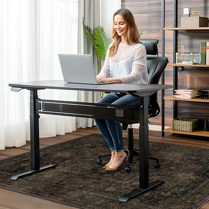 48"x60" Office Chair Mat for Hardwood Tile Floor, Under Desk Carpet Protector - Image 2