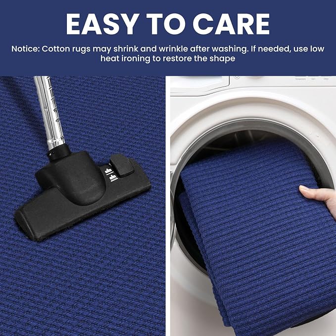 IOHOUZE Washable Exrea Long Hallway Runner Rug 3x18 Non Slip Rubber Backed - Image 4