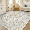 CAPALOCA Machine Washable Rugs Nursery Rug Cute Girl Non Slip Low Pile Water by CAPALOCA