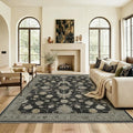 9x12 Area Rug for Living Room-Vintage Farmhouse Boho Floral Washable Stain by Unknown