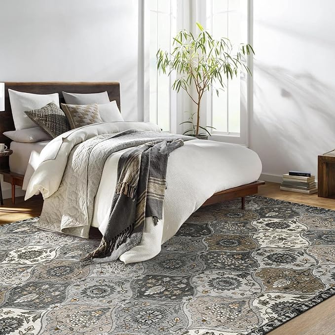 Lahome Moroccan Washable Area Rugs 8x10, Soft Vintage Oriental Rug - Image 4